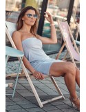 Fusta/rochie moale cu nervuri gri FG542 - Magazin online - Boutique